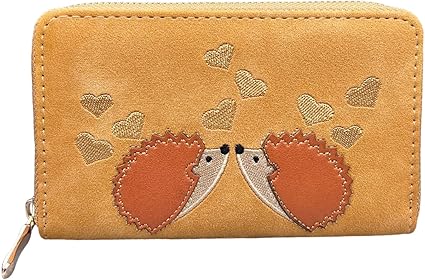 Mini Portafoglio Donna Slim 10 Carte Credito con Portamonete Zip