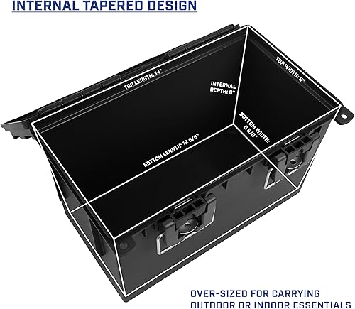 Miniatura 77 de Sheffield 12632 - Caja apilable para munición calibre .30, resiste al agua y al polvo, con cerradura y asa, para equipo de caza, suministros