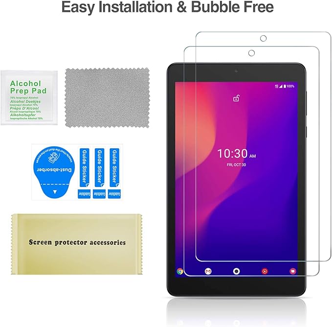 ProCase 2 Pack Protector de Pantalla de Vidrio Templado para Alcatel Joy Tab 2 2020 miniatura 6