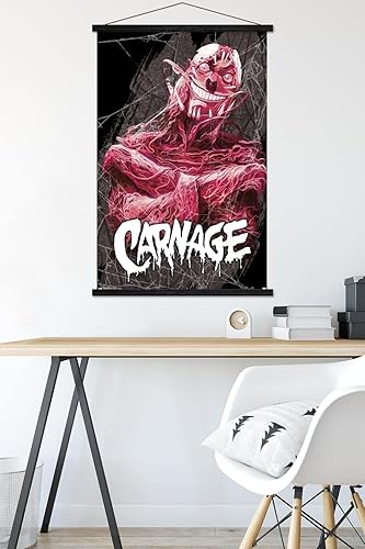 Miniatura 43 de Trends International Marvel Comics Carnage - Insane Wall Poster, 22.4L x 14.7W, Barnwood Framed Version Versión enmarcada Barnwood