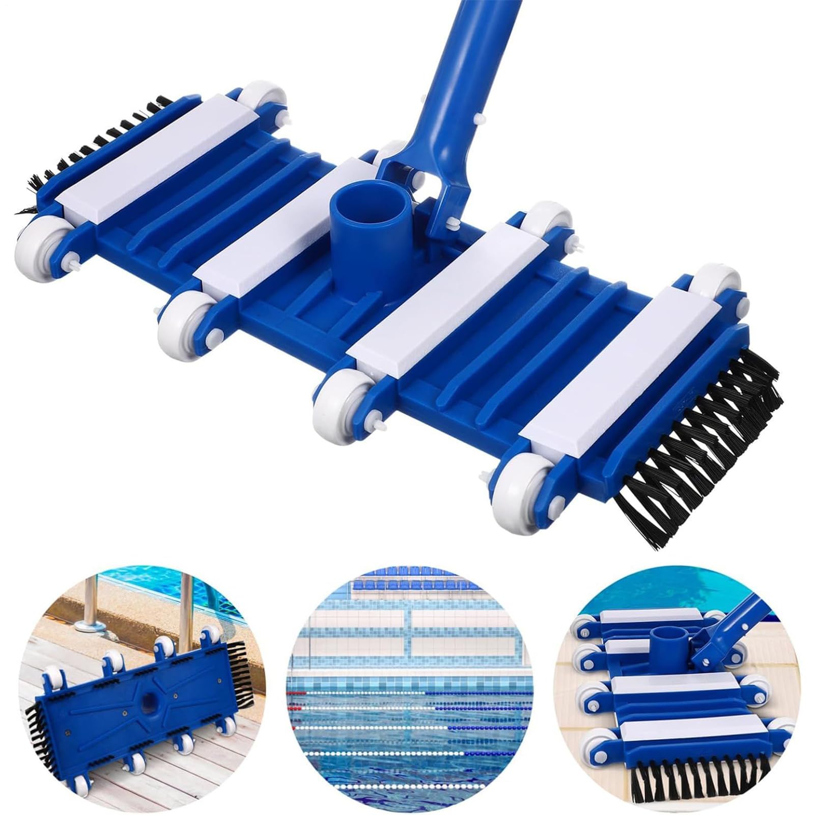 Cabeza de vacío de la piscina - Pespa para aspiradora, cepillos de reemplazo del cabezal de vacío de la piscina | Equipo de succión manual para las herramientas de mantenimiento