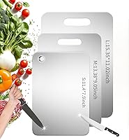 Vista 7 de Katuchef Tabla de Cortar de Titanio 2025 Nueva Actualización Tablas de Cortar de Titanio Puro para Cocina Tablas de Cortar de Doble Cara No Tóxicas