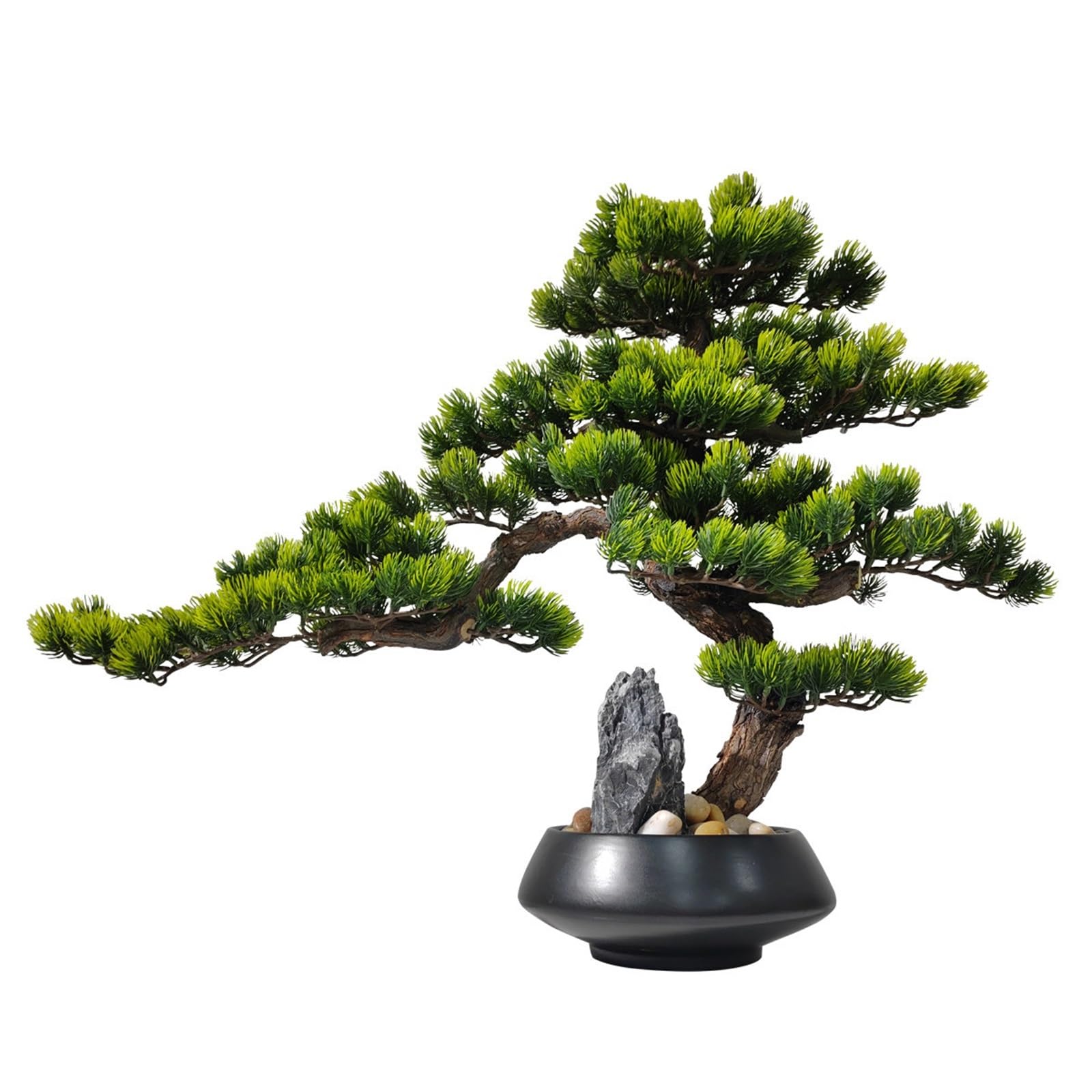 GLJTUO Artificial Trees Artificial Bonsai Tree with Realistic Wood and Ceramic Pot, Fake Plants for Home Bedroom Office Simulated Pine