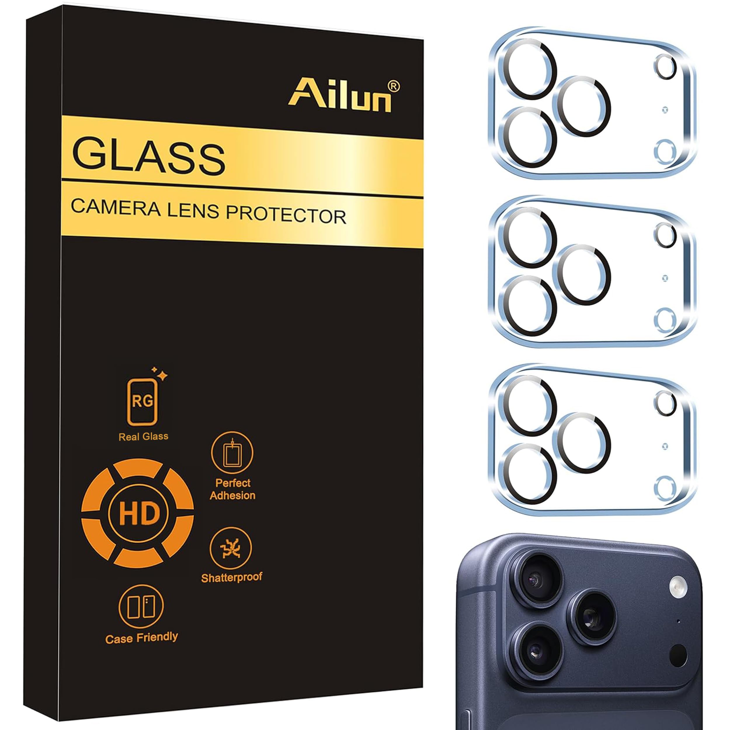 Photo 1 of Ailun Camera Lens Protector for iPhone 17 Pro Max (3 Pack)