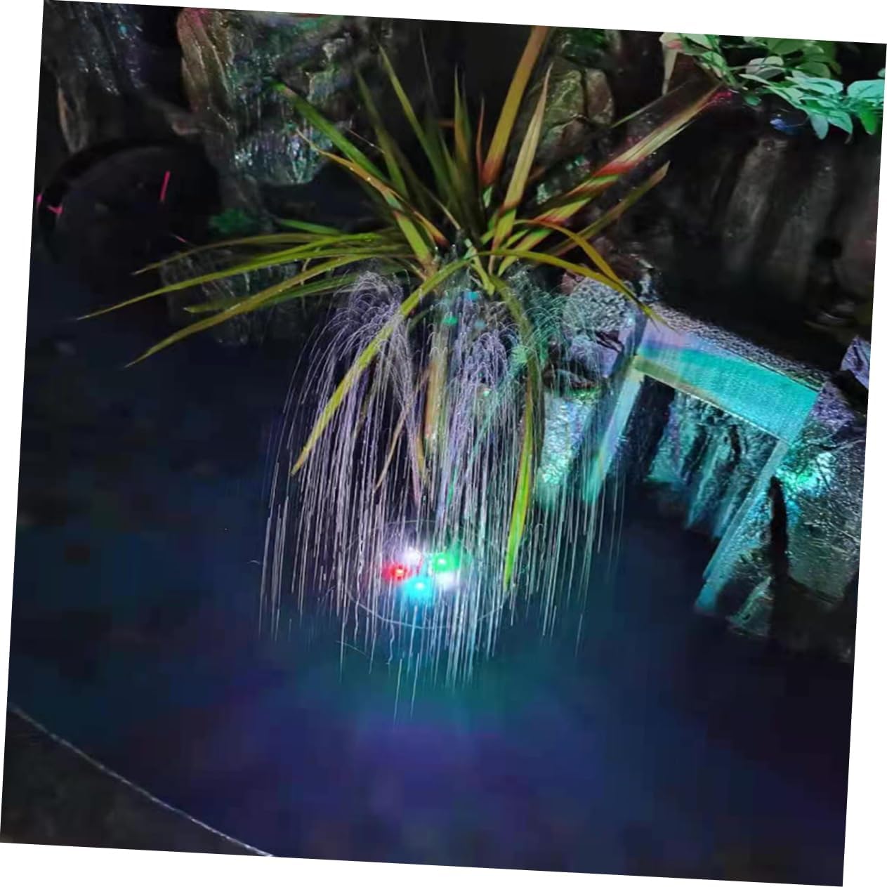 3.8w Pump Led Light for Garden Fish Tank Solar Powered Water Pump for Oxygenation Circulation Outdoor Decoration