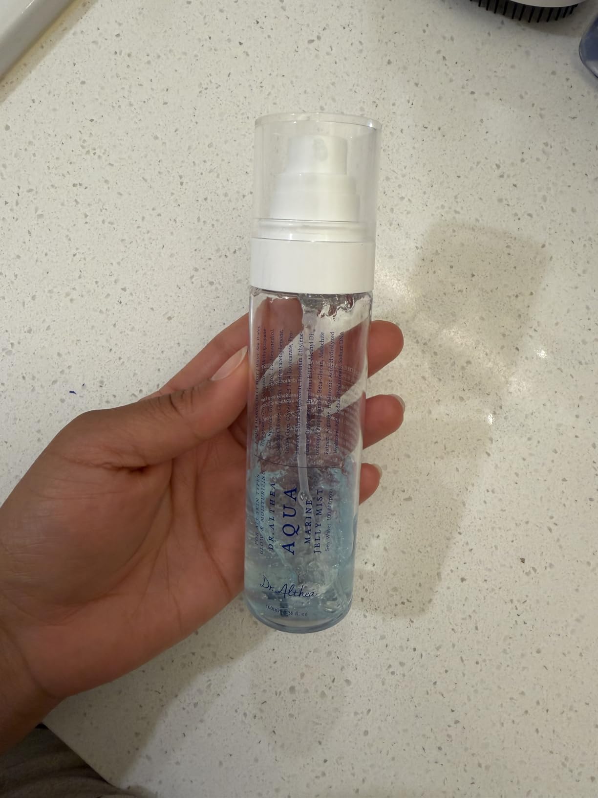 Dr.Althea Aqua Marine Jelly Mist | Lightweight, Ultra-Fine Facial Mist Spray | Hydrating Serum with PDRN & Triple Hyaluronic Acid | Vegan Korean Skincare, 3.38 fl.oz