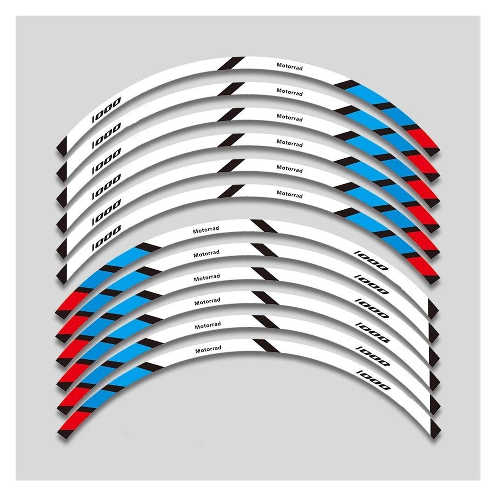 Motorcycle Inside Wheel Stickers Rim Reflective Trim Sticker for BMW S1000XR S1000 XR S 1000XR S1000xr(Style 2)