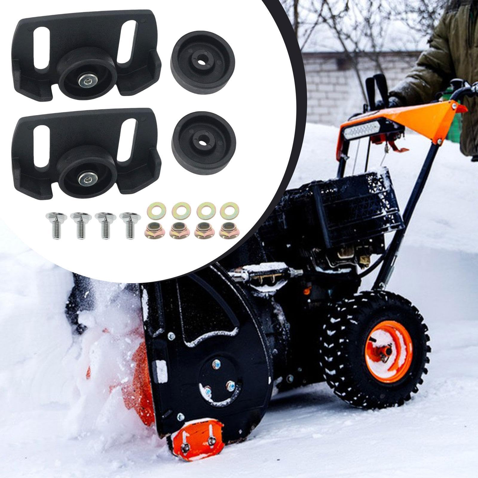 LOVIVER patins à roulettes pour souffleuse à neige, kit réparation patins, composant souffleuse à neige facile à installer 490-241-0038