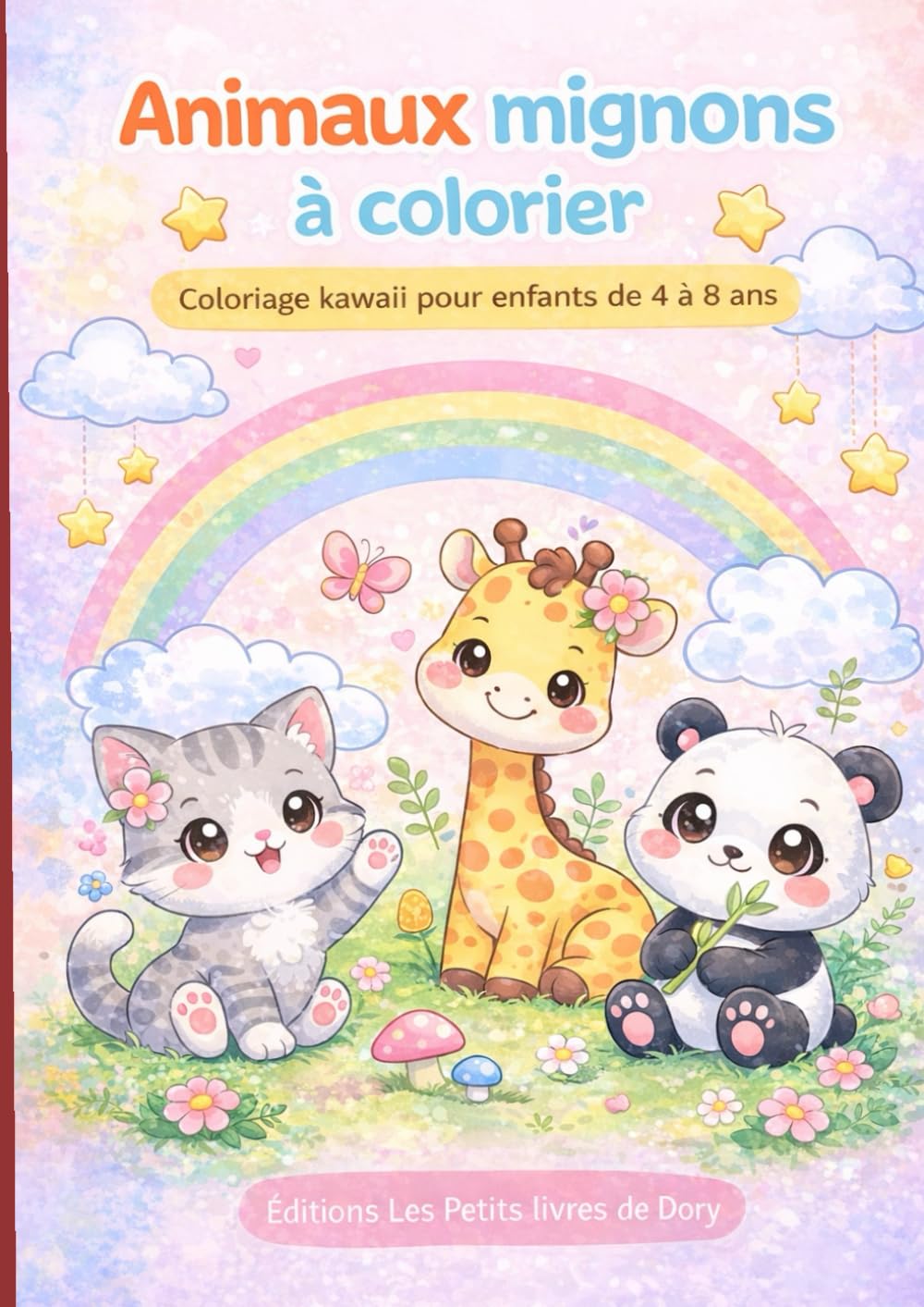 Animaux mignons à colorier: Livre de coloriage kawaii pour enfants de 4 à 8 ans