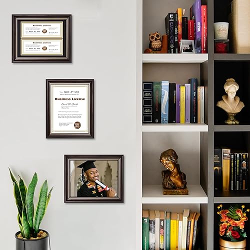 Miniatura 2 de Space Art Deco, Portarretratos de 8.5 x 11 pulgadas para fotos de 8.5 x 11 pulgadas sin paspartú, o dos licencias comerciales de 4 x 9 pulgadas con