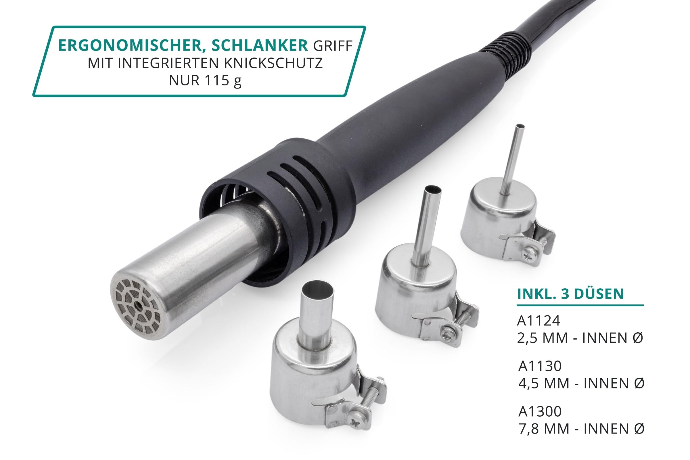 QUICK 709D+ 2in1 Reworkstation Sensor-geregelt und digital einstellbar 1350 Watt, Heißluft 100-500°C bis 50L/Min, 70 Watt Lötkolben bis 480°C - SMD Reworkstation - Standby - Auto-Kühlsystem
