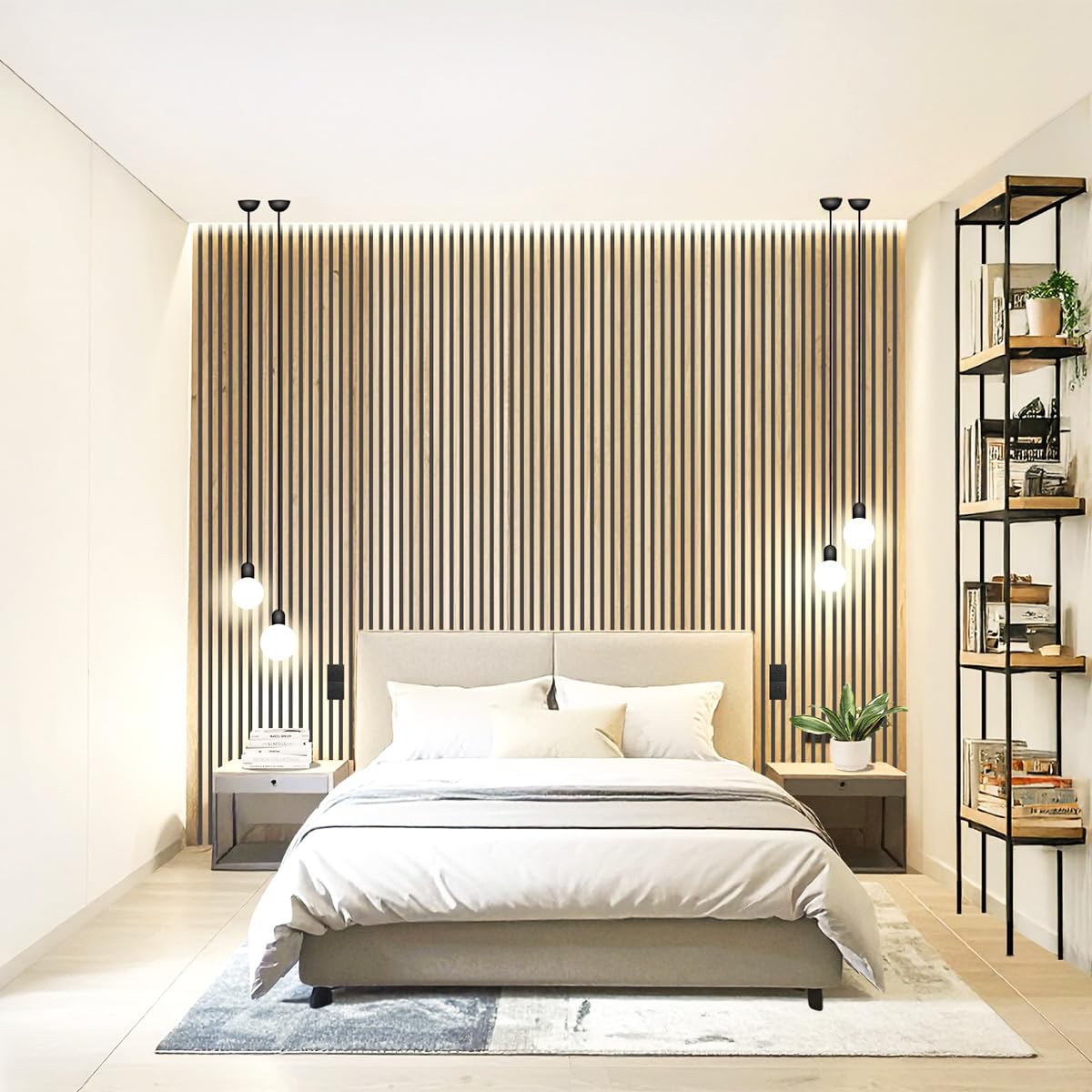 PanelTech Revestimiento Pared Rollo Listones Roble 300 x 58cm IXPE