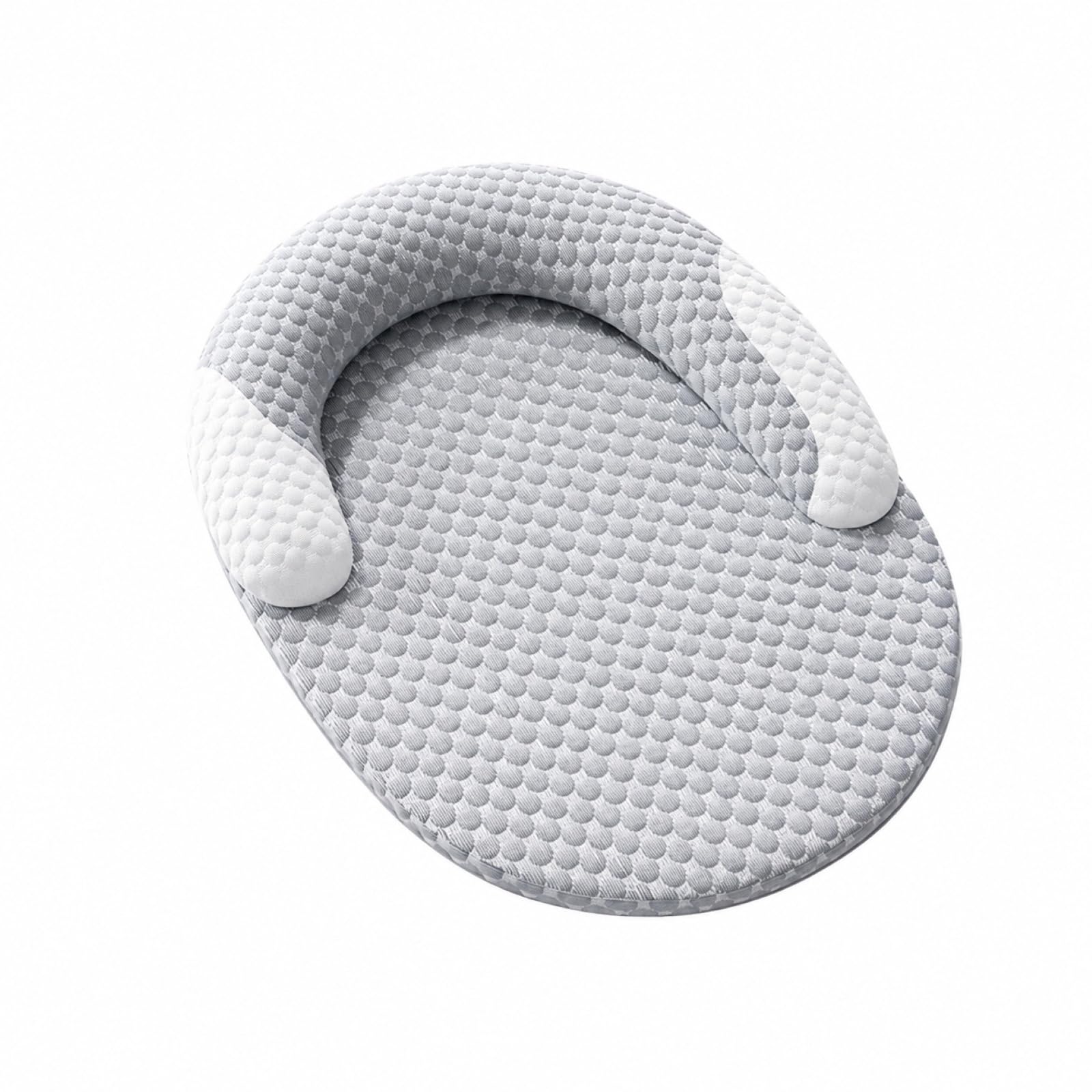 Ergonomiczne Legowisko Chłodzące dla Psa i Kota – Matras 3D Oddychający, Ortopedyczne Wsparcie w Kształcie U, Zdejmowany Pokrowiec, Antypoślizgowa Mata na Wszystkie Pory Roku(XL)
