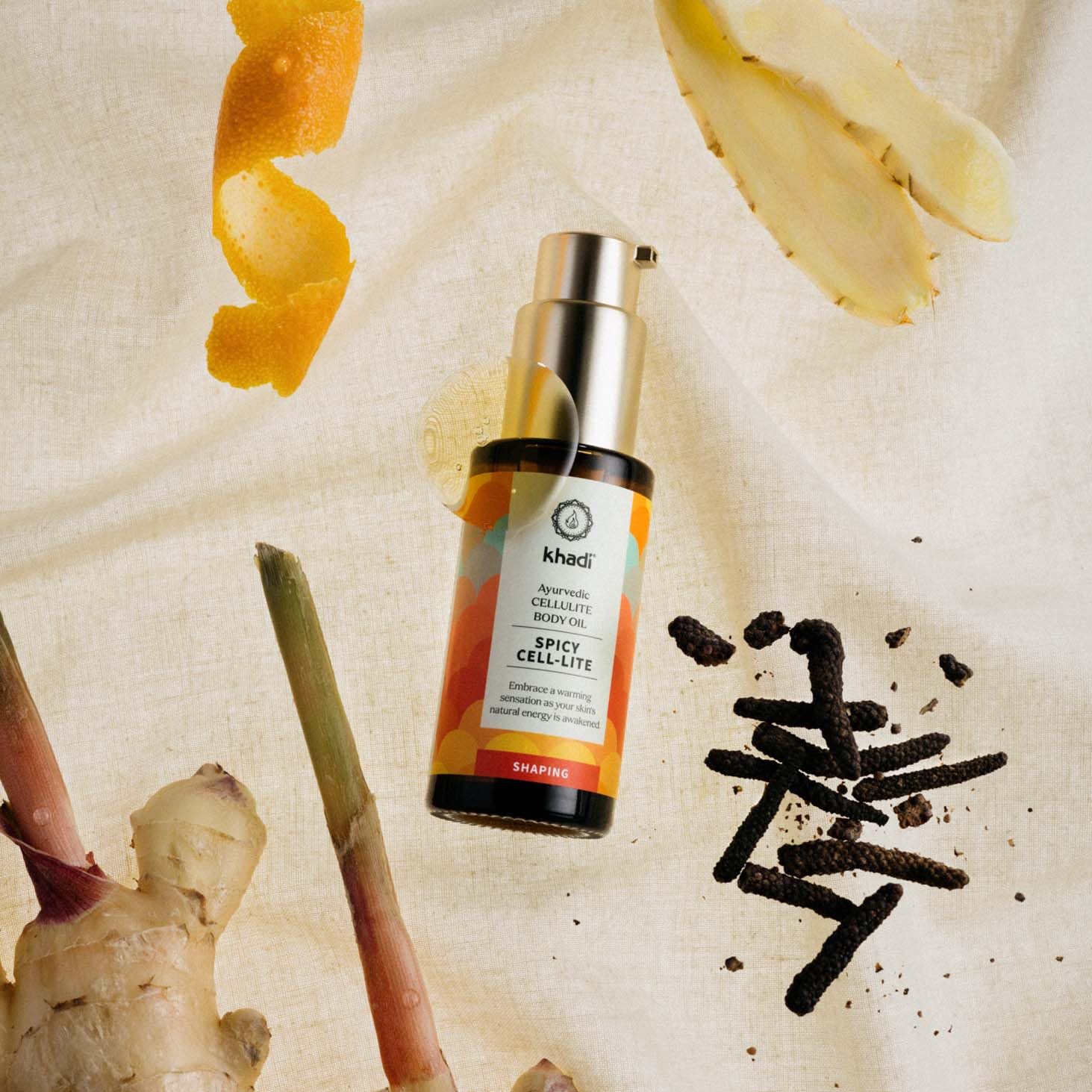 KHADI aceite elixir ayurveda anticelulitis do codziennego stosowania 50ml