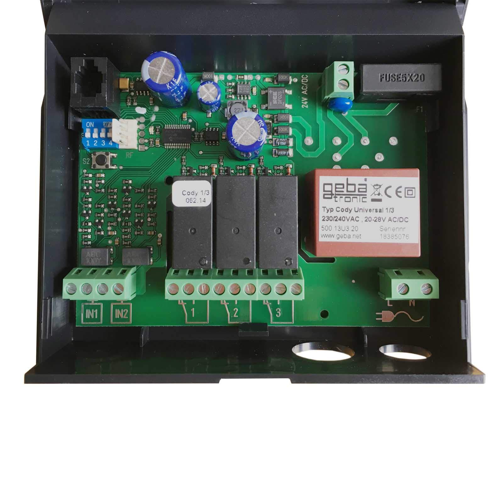CTM - Kit clavier à code CTM - Avec unité d'évaluation CTA1/3 - Cody universel - Clavier en métal - 1 ou 3 canaux - Longueur du câble : 5 m - Protection contre les ponts (3 canaux)