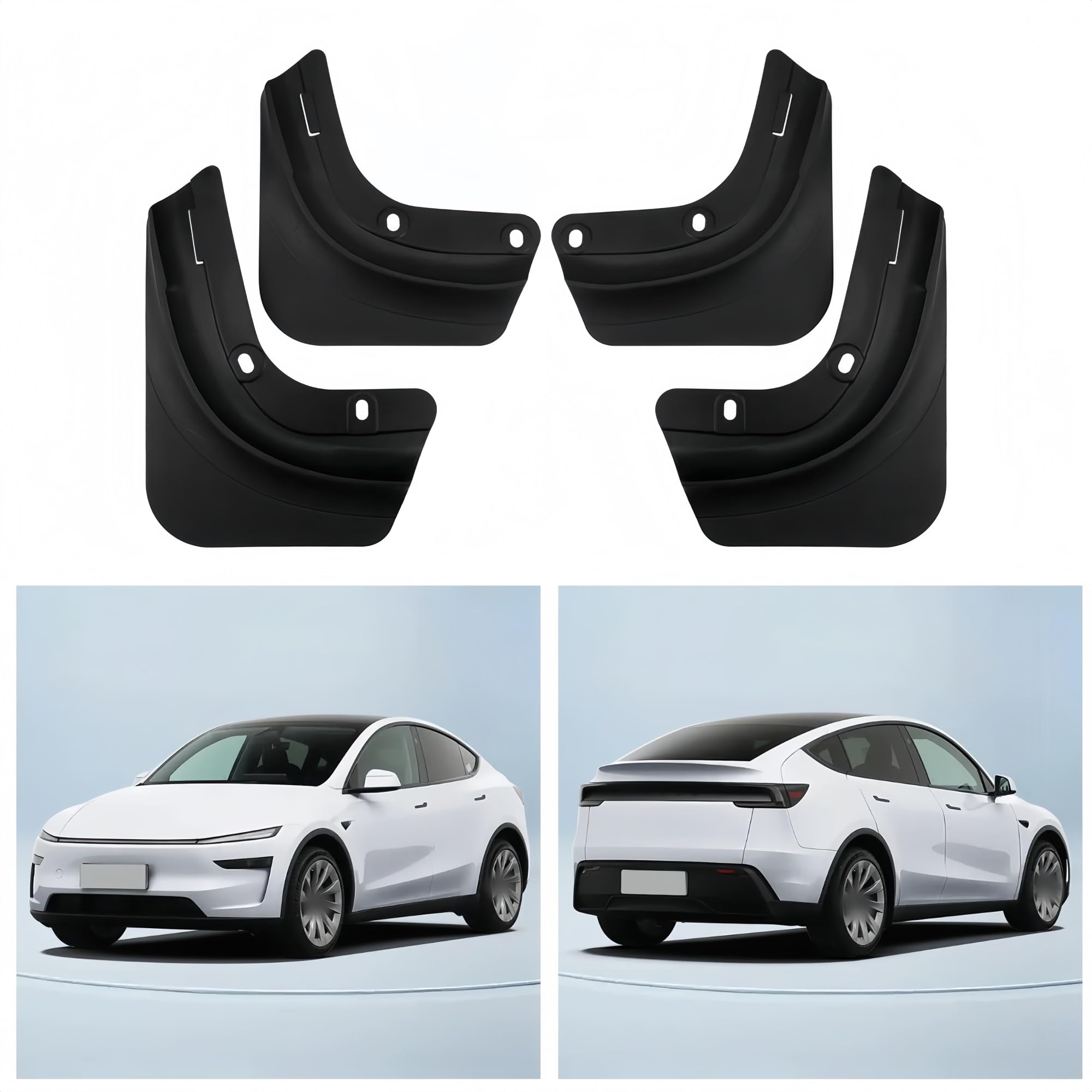 para Tesla para el Modelo Y 2025, Protector contra Salpicaduras de neumáticos Coche, Rueda Delantera y Trasera, 4 Uds