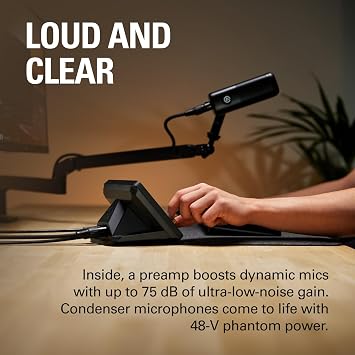 Elgato XLR Dock - Stream Deck +, XLR-to-USB Mikrofon Arayüzü, Özelleştirilebilir Ses Mikseri, 75 dB Kazanç/Phantom Power/Clipguard - Mac/PC, Akış Güverte Dahil Değildir