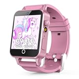 Kids Watches Girls Toys for Age 5-12, HD Camera Touchscreen Smart Watch for Kids, Learn Card, Alarm Clock, 30 Puzzle Games, Pedometer, Audiobook, Christmas Birthday Gifts for Girls Ages 5 6 7 8 9