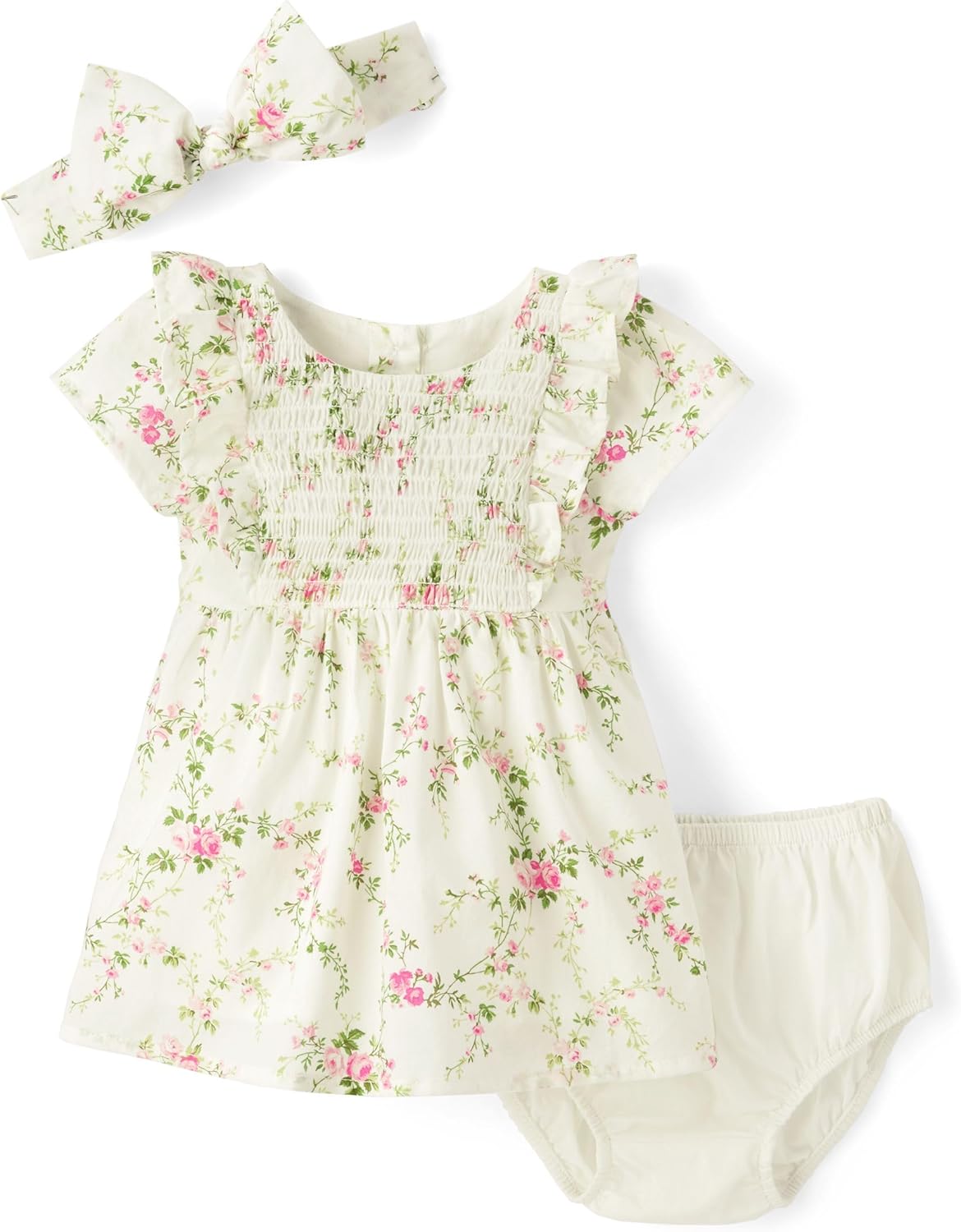 Gymboree Baby-Girls and Newborn Dress with Diaper Cover, 2 Piece Outfit