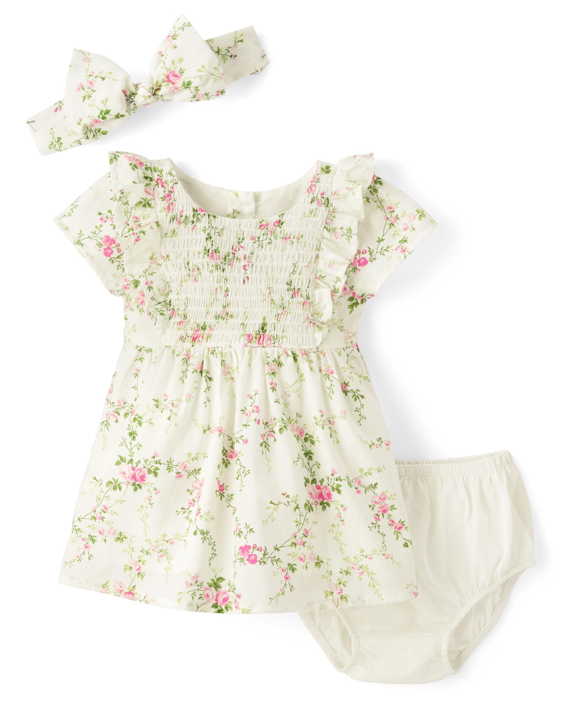 Gymboree baby-girls And Newborn Sleeveless Dressy Special Occasion Dresses With Diaper Cover