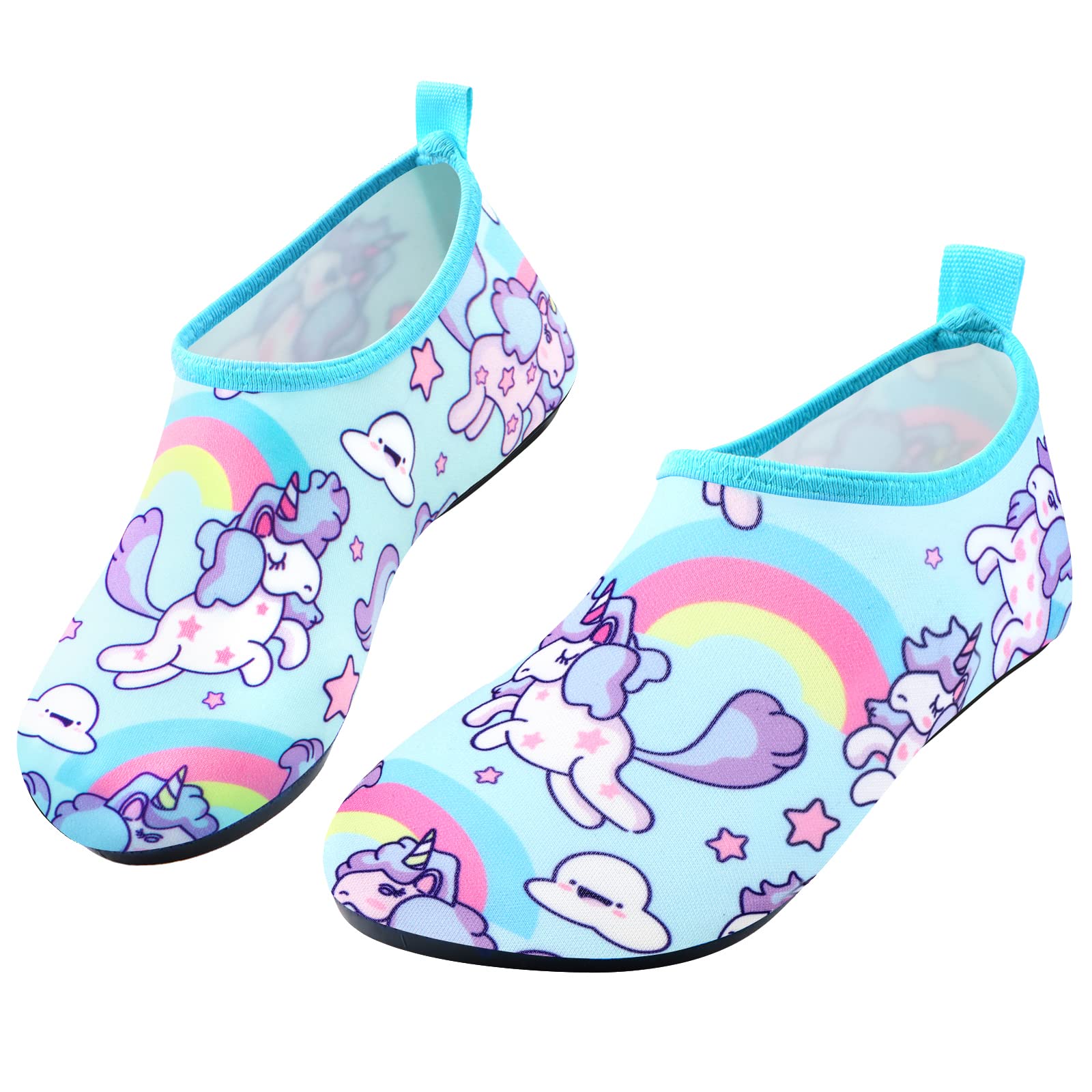 Photo 1 of **SEE PICTURE FOR REFERENCE**Water Shoes for Kids Girls, Aqua Socks for Beach Outdoor Sports, LITTLE KIDS 1Unicorn