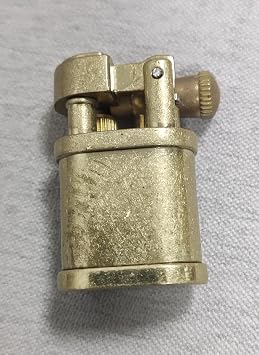 Mini Kerosene Lighter Creative Retro Old-Fashioned Grinding Wheel Lighter Men's Gift (HT703GOLD)