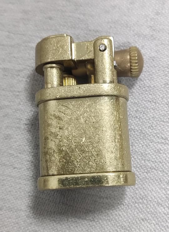 Mini Kerosene Lighter Creative Retro Old-Fashioned Grinding Wheel Lighter Men's Gift (HT703GOLD)