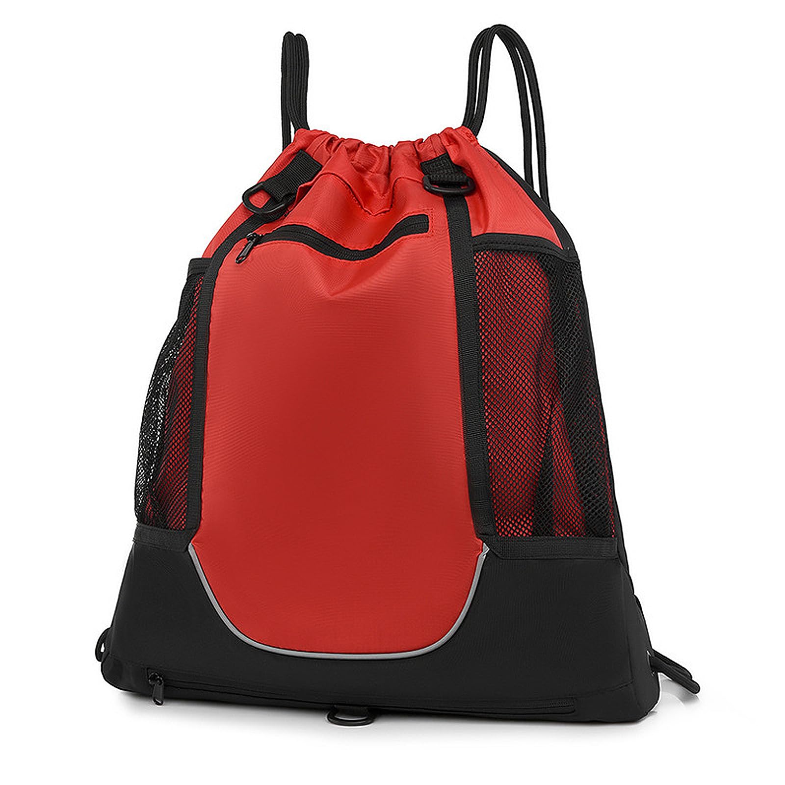 Borsa a tracolla da basket per ragazzi con doppio lato borsa pieghevole zaino da palestra con coulisse sport zaino da calcio