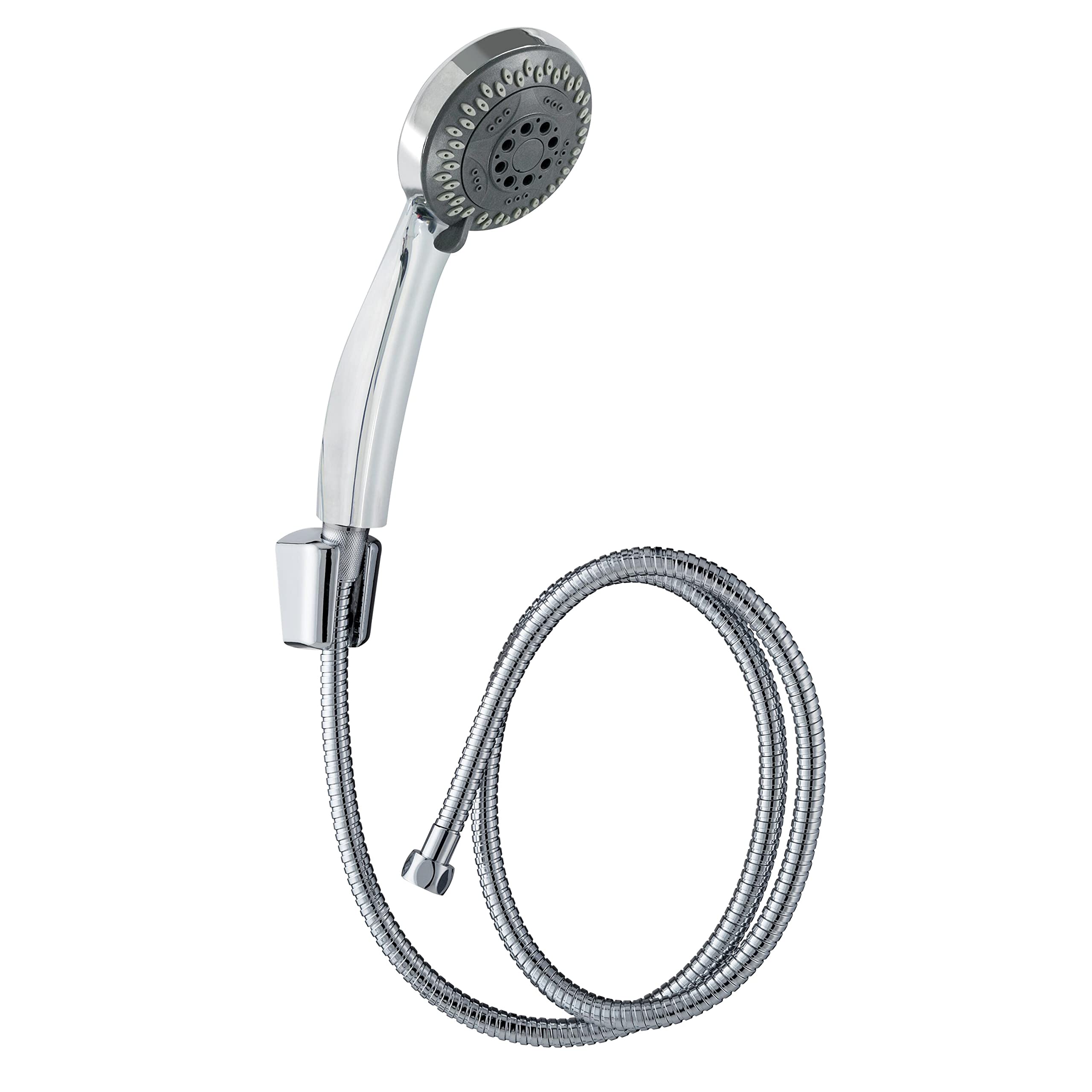 Wirquin 60720861 Combiné de douche trio Balia 5 jets avec flexible métal 1,50 m, chromé