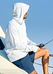 Willit Sun Hoodie UPF 50+ Longue manches de pêche Hiking Shirt avec masque léger UV SPF Cou Gaiter Hoodie pour homme