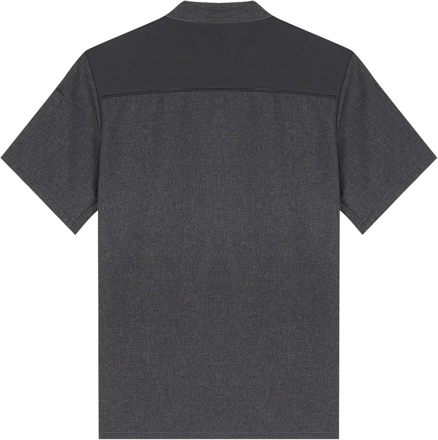 Mens Women Short Sleeve Cross-Over Collar Chef Coat Restaurant Canteen Work Uniform