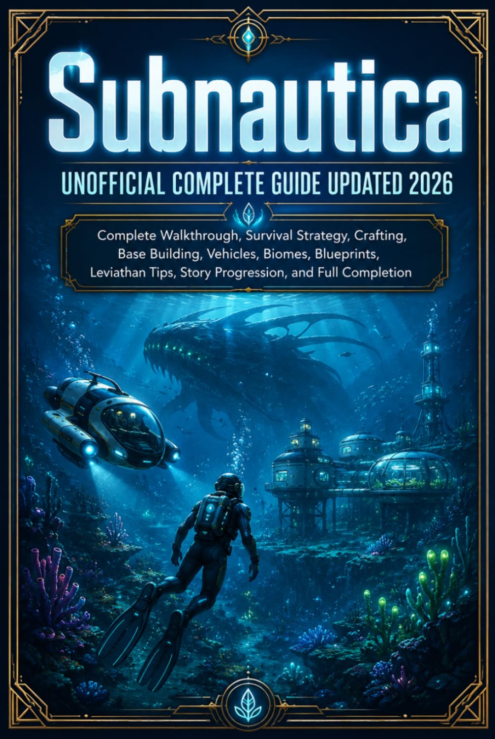 Subnautica Unofficial Complete Guide Updated 2026: Complete Walkthrough, Survival Strategy, Crafting, Base Building, Vehicles, Biomes, Blueprints, ... Tips, Story Progression, and Full Completion