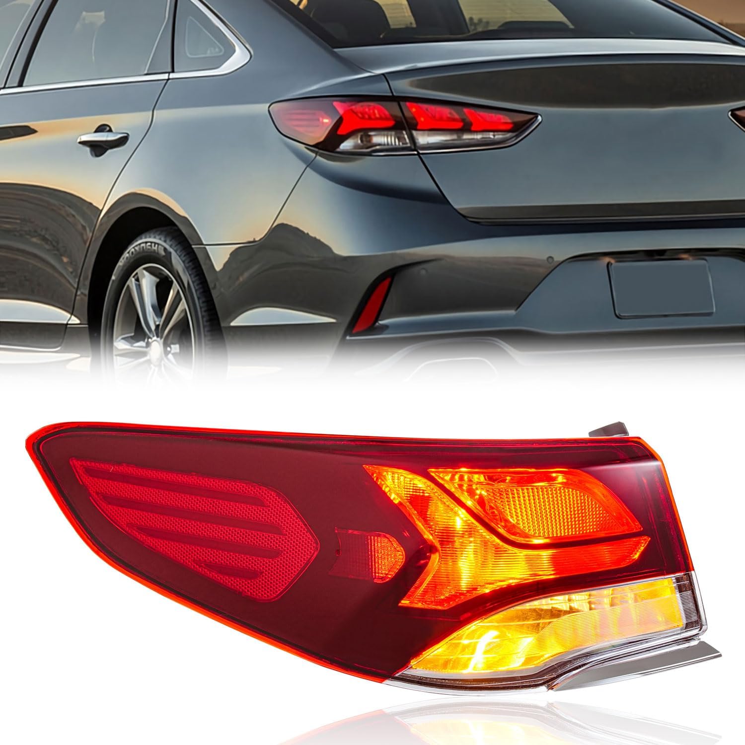 TODO tail Lights Compatible With Hyundai Sonata 2018 2019 Rear Lamp Driver Left Side