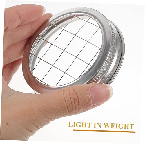 Miniatura 6 de ARTIBETTER 4 tapas para tarros de masón, tapas de tarros de acero inoxidable, tapas de conservas de boca ancha, jarrón circular, tapa organizadora