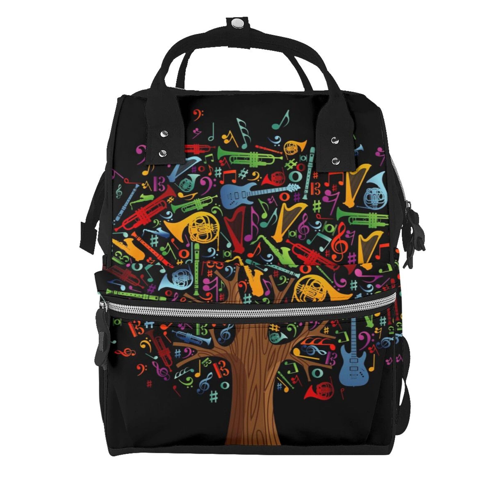 Sac à dos imprimé instruments de musique pour ordinateur et cours