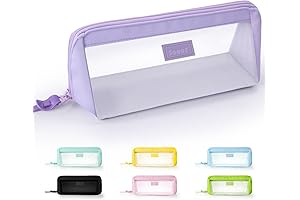 Sooez Large Grid Mesh Pencil Case: The Perfect Mesh Pouch for Girls, Boys and More