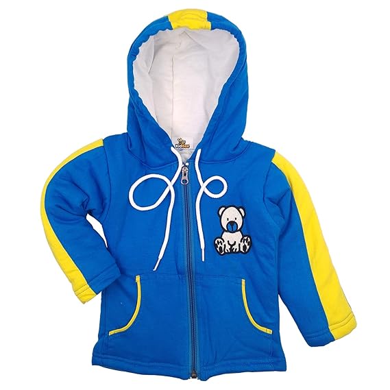 Kidbee Baby Boys & Baby Girls Cotton Blend Hooded Hoodie