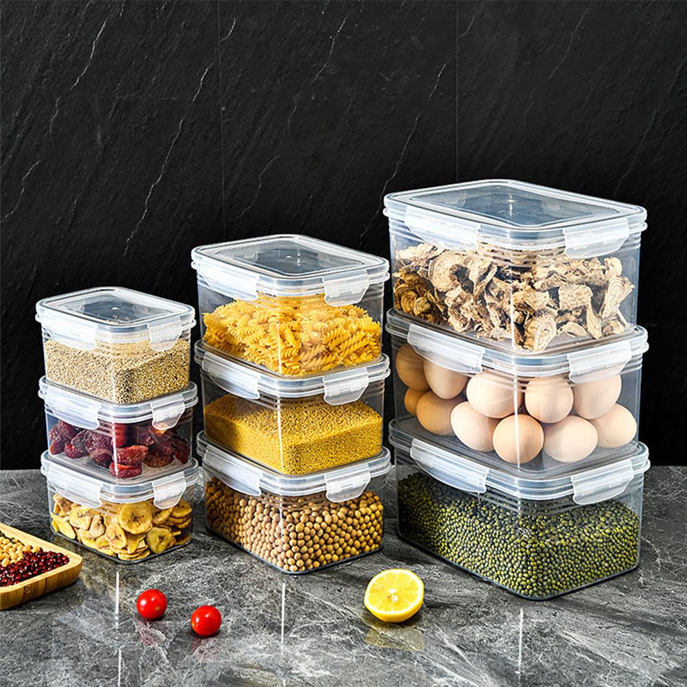 Frischhaltedose mit Ablaufkorb, 4 in 1 transparenter Kunststoff-Organizer für Kühlschrank, hält frisch und ordentlich, ideal für Obst und Gemüse, 3300 ml Fassungsvermögen