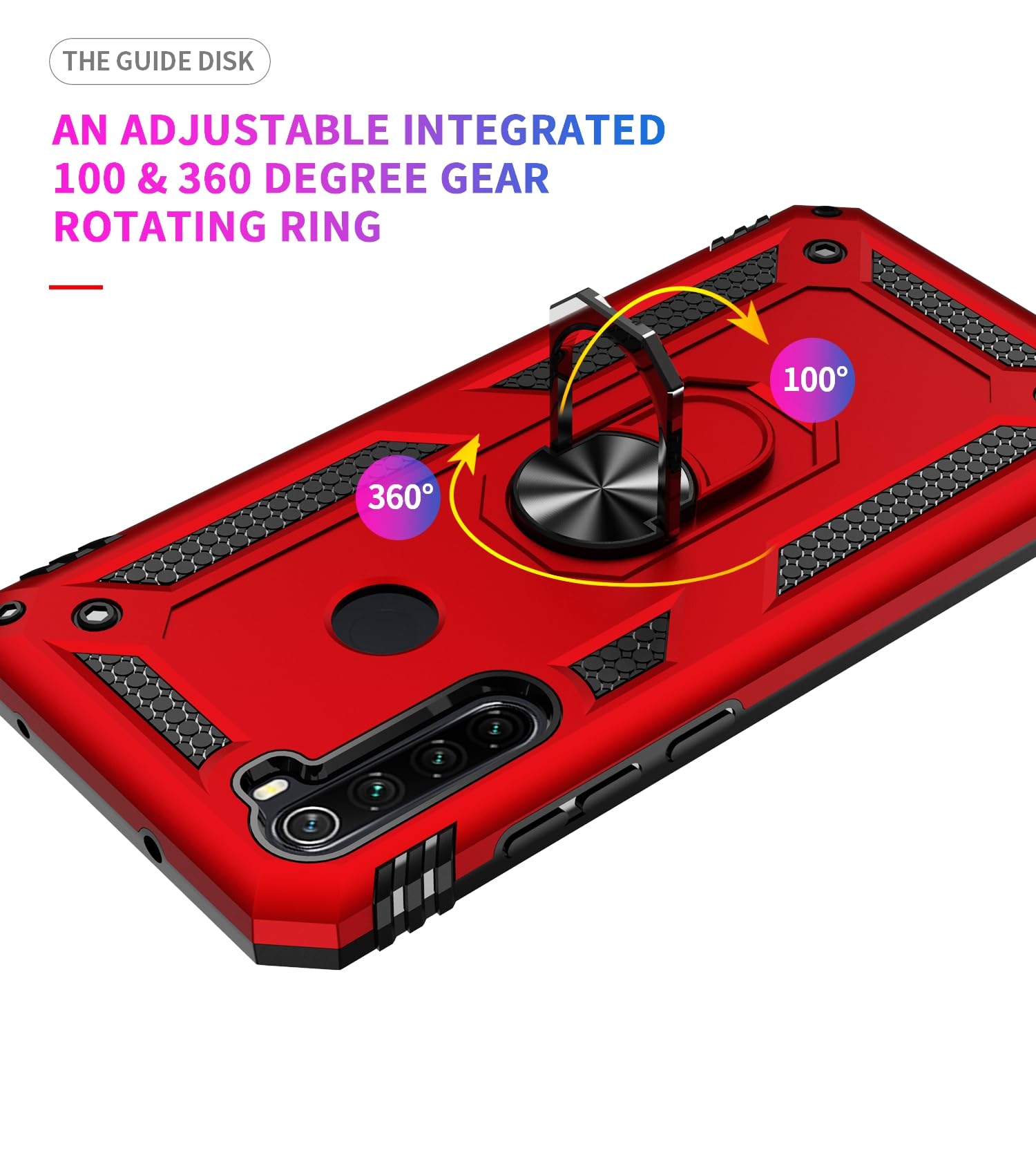 SORAKA Funda para Xiaomi Redmi Note 7 con Anillo Funda TPU Suave Funda