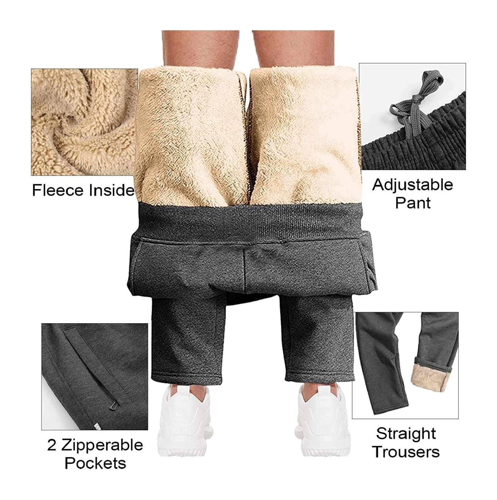 WEITING Pantalones De Chándal For Correr For Hombre, Pantalones De Entrenamiento For Gimnasio, Pantalones De Chándal con Cordón Cónico, Pantalones Largos Suaves, Cómodos Pantalones chándal