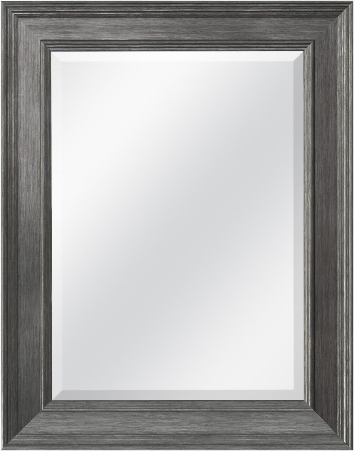MCS 15.5x21.5 Inch Wall Mirror, 21x27 Inch Overall Size, Pewter (20448)