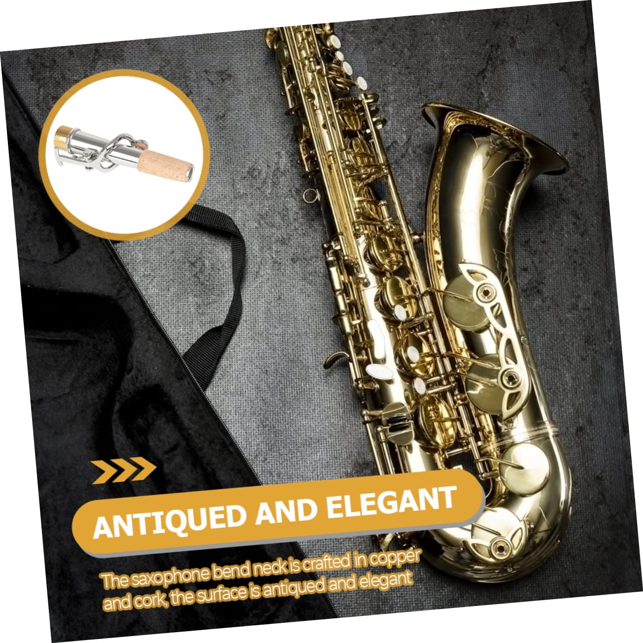 Abaodam 6pezzi Per Rame Neck Accessori Professionali Per Musicisti Design e Resistente Compatibile Sassofoni e Soprano