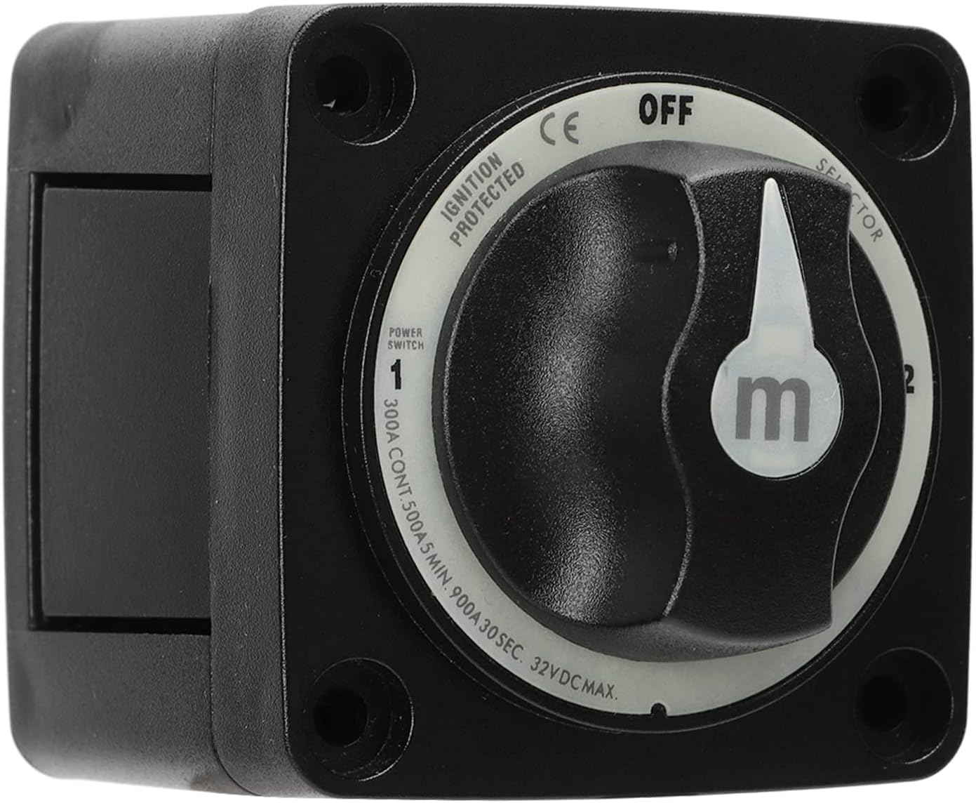 300A Battery Isolator Switch, Marine Battery Selector Switch Heavy Duty 3 Off with IP66 Make Before Break Contact, Ideal for RV, Boat & Marine