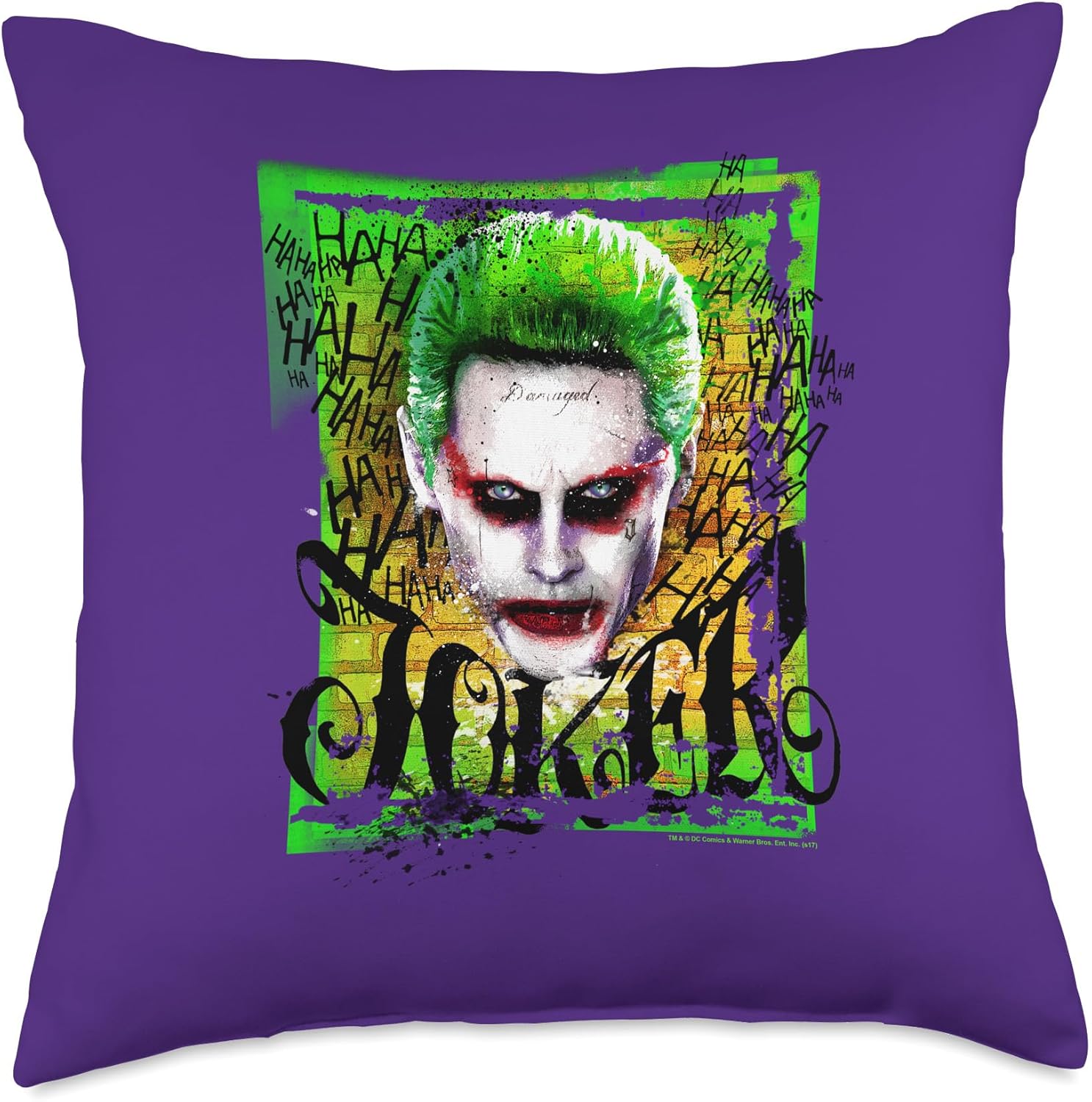 Suicide Squad Empire Joker Throw Pillow