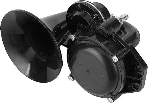 Miniatura 9 de Bocina de caracol de 12 V24 V, bocina de caracol universal, bocina de caracol negra, 1224 V, 120 dB, trompeta de aire para automóvil, camión,