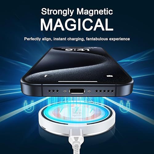 Miniatura 2 de Soporte de cargador inalámbrico Samsung para Galaxy S24 S23 FE S22 Ultra S21 S20, Google 7A 7 8 Pro estación de carga inalámbrica magnética Magsafe