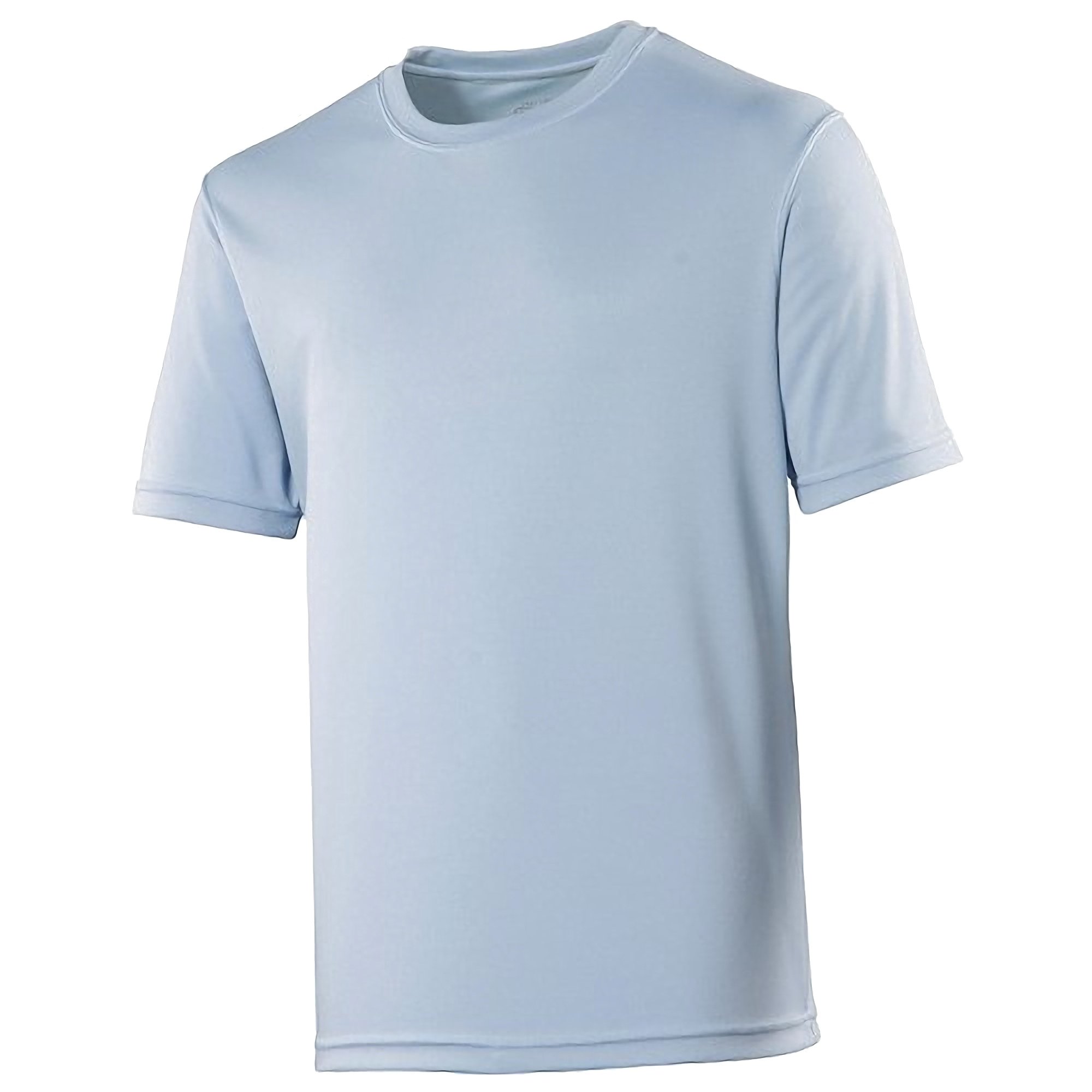 Just Cool Mens Performance Plain T-Shirt (L) (Sky Blue)