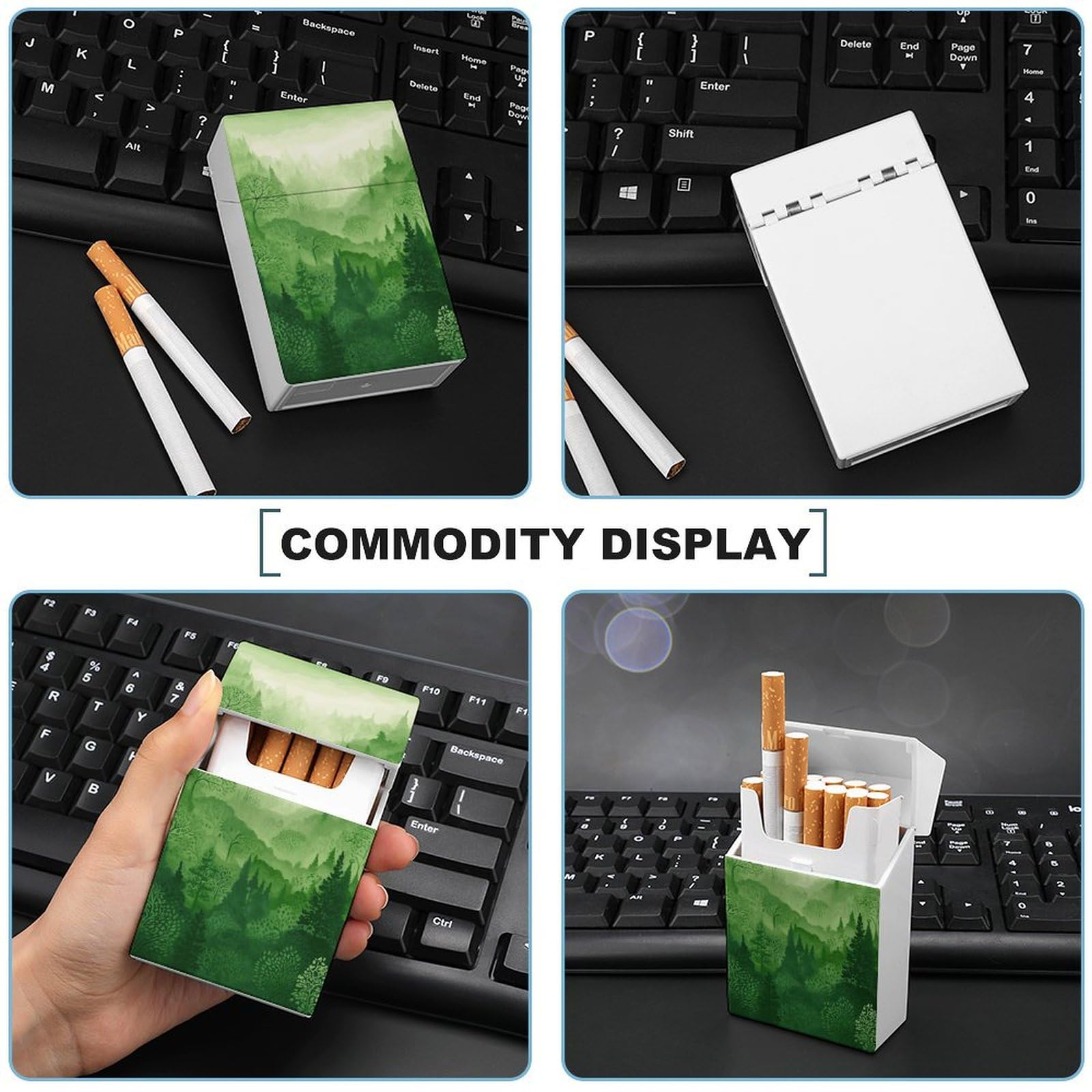 Amazon.com: Green Forest Cigarette Case Box King Size 85mm 20