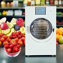 Freeze Dryer Machine -55℃ with Rotary Vacuum Pump, Freeze Dryer for Lab, Small Business & Food Preservation, Precise Control for Pharmaceuticals, Herbs, Meat & Snacks