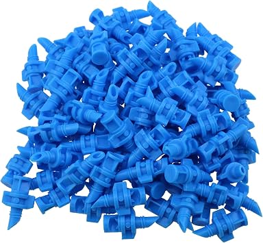 90Degree Micro Sprayer Garden Lawn Irrigation Spray Heads Micro Sprinkler Heads for Plant Irrigation Systems 90 Blue 100pcs